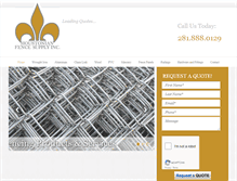 Tablet Screenshot of houstonianfencesupply.com